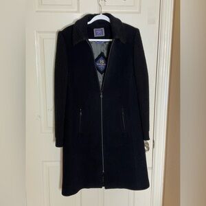 Bella Bicchi Women's classic Angora And Virgin Wool coat black Size 6​​